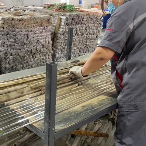 Glass rod raw material Entry
